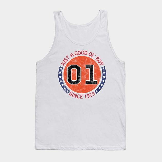 Dukes of Hazzard - Just A Good Ol' Boy Since 1979 Vintage (01 General Lee) Tank Top by albinochicken